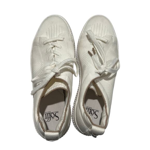 Sofft White Faro Sneakers Women Size 9 Comfort Recycled Knit Casual Eco-Friendly - Picture 5 of 8